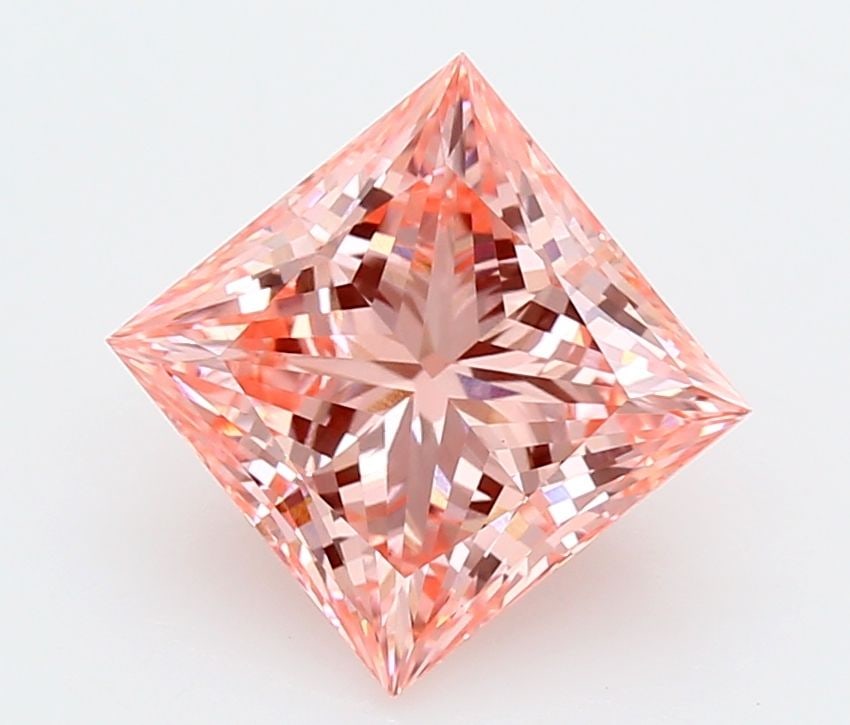 Loose Diamond - PRINCESS 3.09ct Fancy Vivid Pink VVS2: Loose Diamond - PRINCESS 3.09ct Fancy Vivid Pink VVS2 Source: This is a real non-mined Diamond that has been grown in a lab Shape: PRINCESS Carats: 3.09 Color: Fancy Vivid Pink Certification: IGI Vide