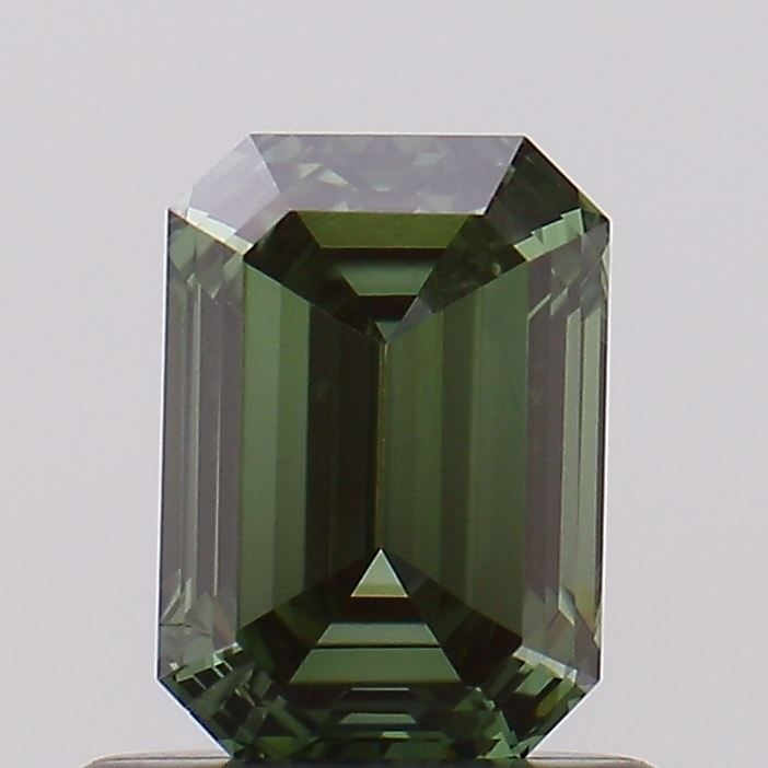 Loose Diamond - EMERALD 0.71ct Fancy Vivid Green SI1 (1 of 1)