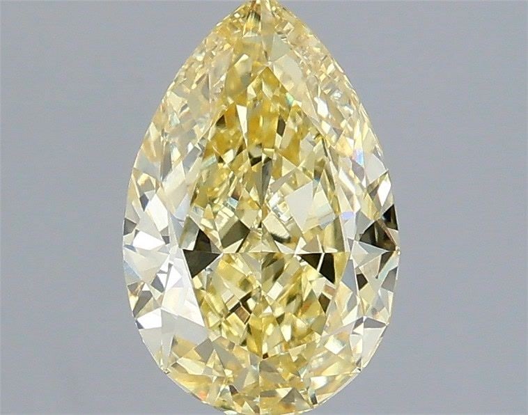 Loose Diamond - PEAR 1.59ct Fancy Intense Yellow VVS2: Loose Diamond - PEAR 1.59ct Fancy Intense Yellow VVS2 Source: This is a real non-mined Diamond that has been grown in a lab Shape: PEAR Carats: 1.59 Color: Fancy Intense Yellow Certification: IGI Vide