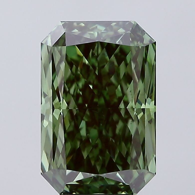 Loose Diamond - RADIANT 5.09ct Fancy Vivid Green VS1 (1 of 1)