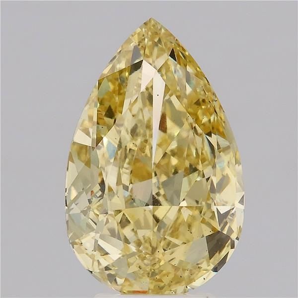 Loose Diamond - PEAR 5.02ct Fancy Intense Yellow VS2: Loose Diamond - PEAR 5.02ct Fancy Intense Yellow VS2 Source: This is a real non-mined Diamond that has been grown in a lab Shape: PEAR Carats: 5.02 Color: Fancy Intense Yellow Certification: IGI Video