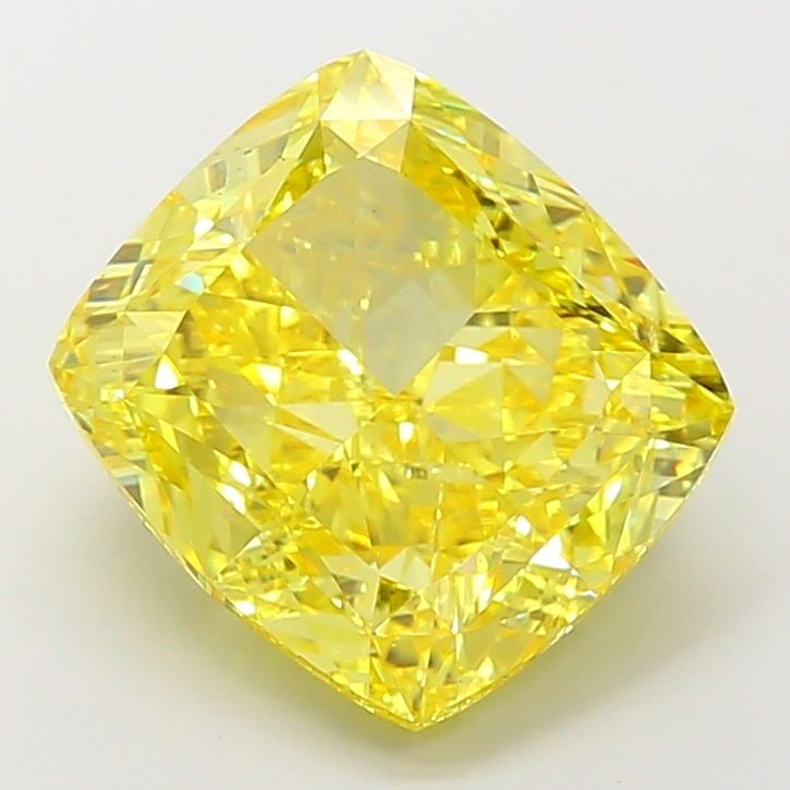 Loose Diamond - CUSHION MODIFIED 9.05ct Fancy Vivid Yellow VS1: Loose Diamond - CUSHION MODIFIED 9.05ct Fancy Vivid Yellow VS1 Source: This is a real non-mined Diamond that has been grown in a lab Shape: CUSHION MODIFIED Carats: 9.05 Color: Fancy Vivid Yellow Cert