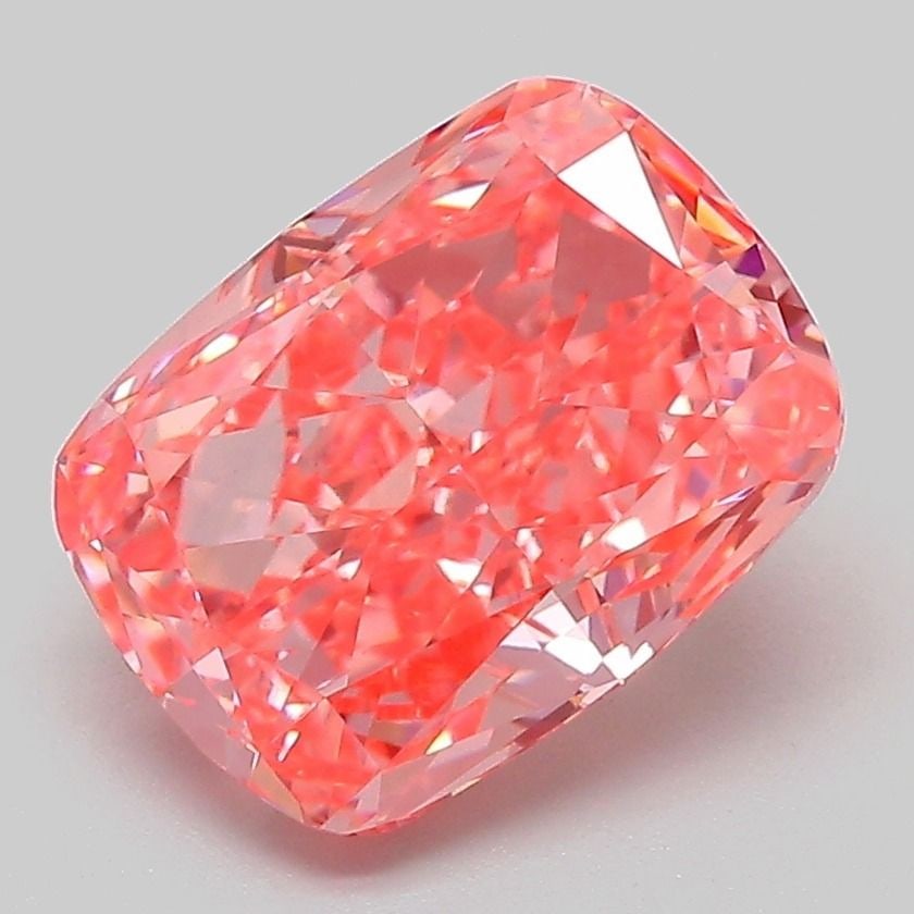 Loose Diamond - CUSHION MODIFIED 3.18ct Fancy Vivid Pink VVS2: Loose Diamond - CUSHION MODIFIED 3.18ct Fancy Vivid Pink VVS2 Source: This is a real non-mined Diamond that has been grown in a lab Shape: CUSHION MODIFIED Carats: 3.18 Color: Fancy Vivid Pink