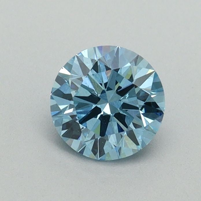 Ideal Loose Diamond - ROUND 0.57ct Fancy Vivid Blue VS2: Ideal Loose Diamond - ROUND 0.57ct Fancy Vivid Blue VS2 Source: This is a real non-mined Diamond that has been grown in a lab Shape: ROUND Carats: 0.57 Color: Fancy Vivid Blue Certification: IGI