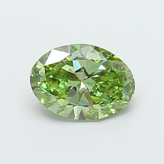 Loose Diamond - OVAL 0.59ct Fancy Vivid Green VS2: Loose Diamond - OVAL 0.59ct Fancy Vivid Green VS2 Source: This is a real non-mined Diamond that has been grown in a lab Shape: OVAL Carats: 0.59 Color: Fancy Vivid Green Certification: IGI Video: