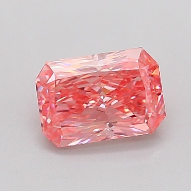 Loose Diamond - RADIANT 0.91ct Fancy Vivid Pink VVS2: Loose Diamond - RADIANT 0.91ct Fancy Vivid Pink VVS2 Source: This is a real non-mined Diamond that has been grown in a lab Shape: RADIANT Carats: 0.91 Color: Fancy Vivid Pink Certification: IGI Video:
