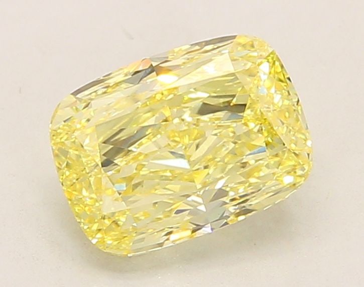 Loose Diamond - CUSHION MODIFIED 2.11ct Fancy Intense Yellow VS1: Loose Diamond - CUSHION MODIFIED 2.11ct Fancy Intense Yellow VS1 Source: This is a real non-mined Diamond that has been grown in a lab Shape: CUSHION MODIFIED Carats: 2.11 Color: Fancy Intense Yellow 