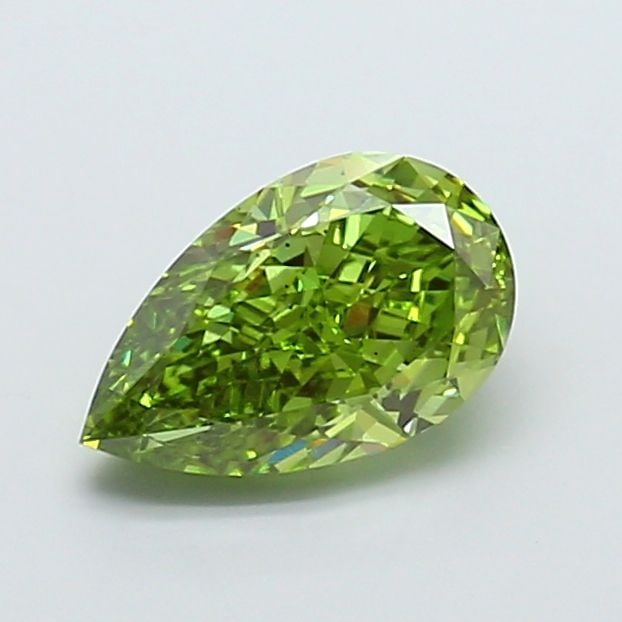 Loose Diamond - PEAR 3.0ct Fancy Vivid Green VS2: Loose Diamond - PEAR 3.0ct Fancy Vivid Green VS2 Source: This is a real non-mined Diamond that has been grown in a lab Shape: PEAR Carats: 3.0 Color: Fancy Vivid Green Certification: IGI Video: