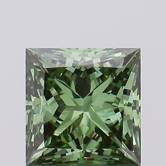 Loose Diamond - PRINCESS 1.25ct Fancy Vivid Green VVS2: Loose Diamond - PRINCESS 1.25ct Fancy Vivid Green VVS2 Source: This is a real non-mined Diamond that has been grown in a lab Shape: PRINCESS Carats: 1.25 Color: Fancy Vivid Green Certification: IGI Vi