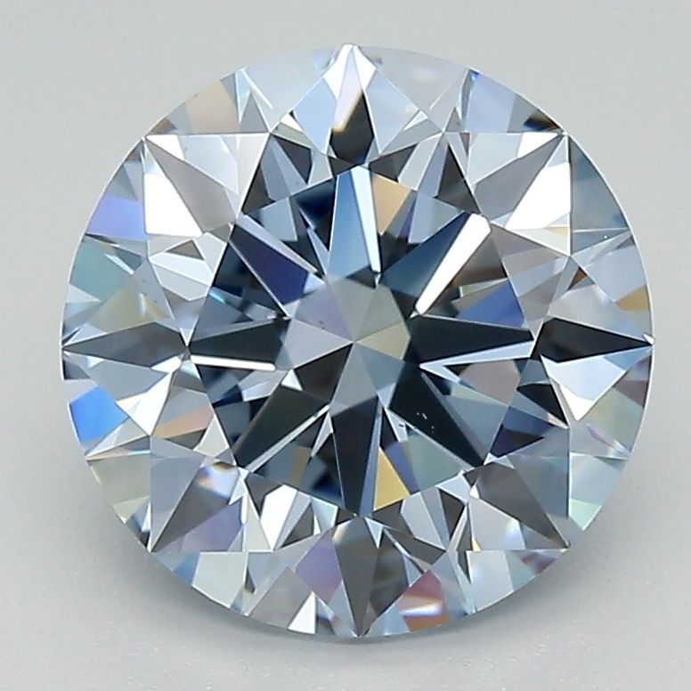 Ideal Loose Diamond - ROUND 3.03ct Fancy Intense Blue VS2: Ideal Loose Diamond - ROUND 3.03ct Fancy Intense Blue VS2 Source: This is a real non-mined Diamond that has been grown in a lab Shape: ROUND Carats: 3.03 Color: Fancy Intense Blue Certification: IGI V