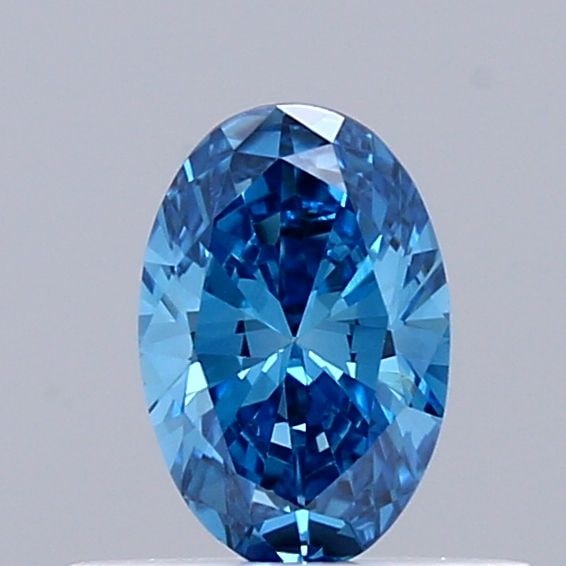 Loose Diamond - OVAL 0.38ct Fancy Vivid Blue VVS2: Loose Diamond - OVAL 0.38ct Fancy Vivid Blue VVS2 Source: This is a real non-mined Diamond that has been grown in a lab Shape: OVAL Carats: 0.38 Color: Fancy Vivid Blue Certification: IGI Video: