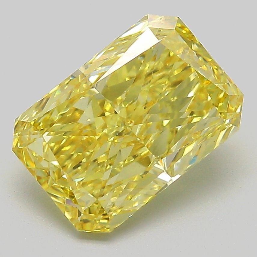 Loose Diamond - RADIANT 2.93ct Fancy Vivid Yellow VS1: Loose Diamond - RADIANT 2.93ct Fancy Vivid Yellow VS1 Source: This is a real non-mined Diamond that has been grown in a lab Shape: RADIANT Carats: 2.93 Color: Fancy Vivid Yellow Certification: IGI