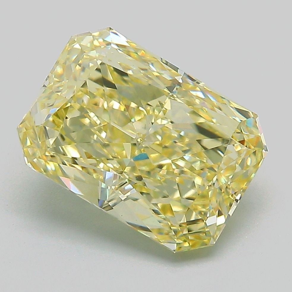 Loose Diamond - RADIANT 4.0ct Fancy Yellow VS1: Loose Diamond - RADIANT 4.0ct Fancy Yellow VS1 Source: This is a real non-mined Diamond that has been grown in a lab Shape: RADIANT Carats: 4.0 Color: Fancy Yellow Certification: IGI Video:
