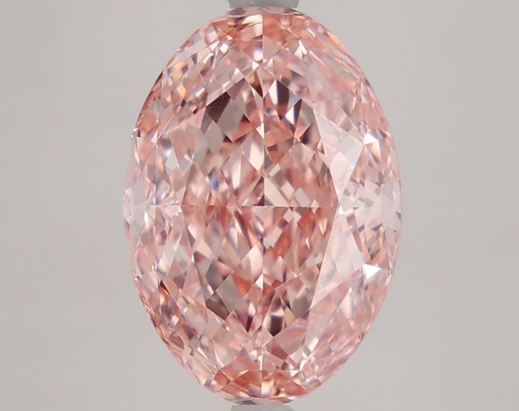 Loose Diamond - OVAL 4.3ct Fancy Intense Pink VS1: Loose Diamond - OVAL 4.3ct Fancy Intense Pink VS1 Source: This is a real non-mined Diamond that has been grown in a lab Shape: OVAL Carats: 4.3 Color: Fancy Intense Pink Certification: IGI Video: