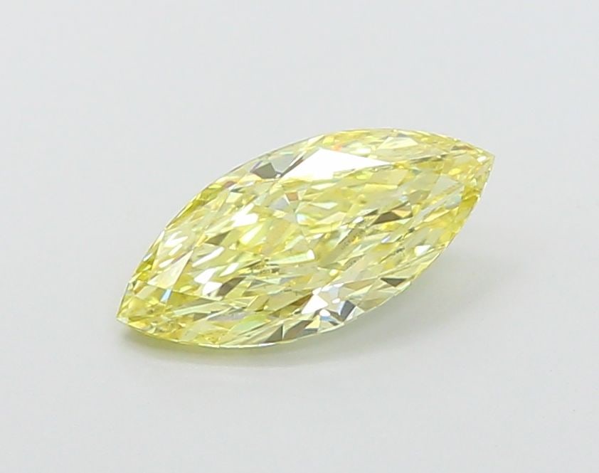 Loose Diamond - MARQUISE 1.12ct Fancy Intense Yellow VS2: Loose Diamond - MARQUISE 1.12ct Fancy Intense Yellow VS2 Source: This is a real non-mined Diamond that has been grown in a lab Shape: MARQUISE Carats: 1.12 Color: Fancy Intense Yellow Certification: I