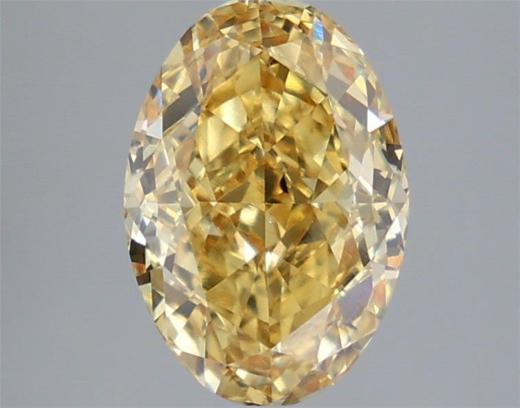 Loose Diamond - OVAL 3.24ct Fancy Vivid Yellow VS2: Loose Diamond - OVAL 3.24ct Fancy Vivid Yellow VS2 Source: This is a real non-mined Diamond that has been grown in a lab Shape: OVAL Carats: 3.24 Color: Fancy Vivid Yellow Certification: IGI Video: