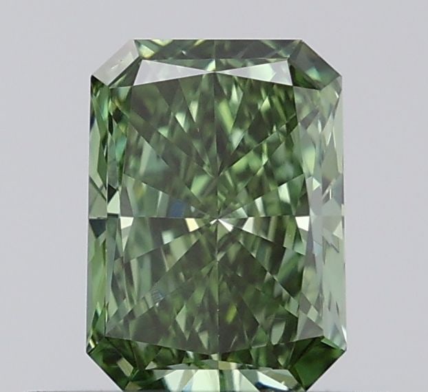 Loose Diamond - RADIANT 0.47ct Fancy Vivid Green VS1: Loose Diamond - RADIANT 0.47ct Fancy Vivid Green VS1 Source: This is a real non-mined Diamond that has been grown in a lab Shape: RADIANT Carats: 0.47 Color: Fancy Vivid Green Certification: IGI Video