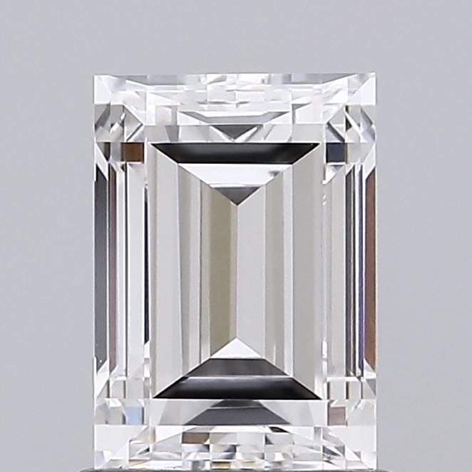 Loose Diamond - BAGUETTE 1.06ct E VVS1: Loose Diamond - BAGUETTE 1.06ct E VVS1 Source: This is a real non-mined Diamond that has been grown in a lab Shape: BAGUETTE Carats: 1.06 Color: E Clarity: VVS1 Certification: IGI Video: