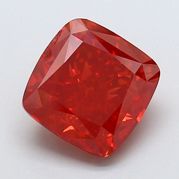 Loose Diamond - CUSHION MODIFIED 2.55ct Fancy Vivid Red VS1: Loose Diamond - CUSHION MODIFIED 2.55ct Fancy Vivid Red VS1 Source: This is a real non-mined Diamond that has been grown in a lab Shape: CUSHION MODIFIED Carats: 2.55 Color: Fancy Vivid Red Certificat