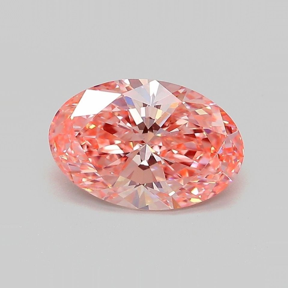 Loose Diamond - OVAL 2.13ct Fancy Vivid Pink VS1: Loose Diamond - OVAL 2.13ct Fancy Vivid Pink VS1 Source: This is a real non-mined Diamond that has been grown in a lab Shape: OVAL Carats: 2.13 Color: Fancy Vivid Pink Certification: IGI Video: