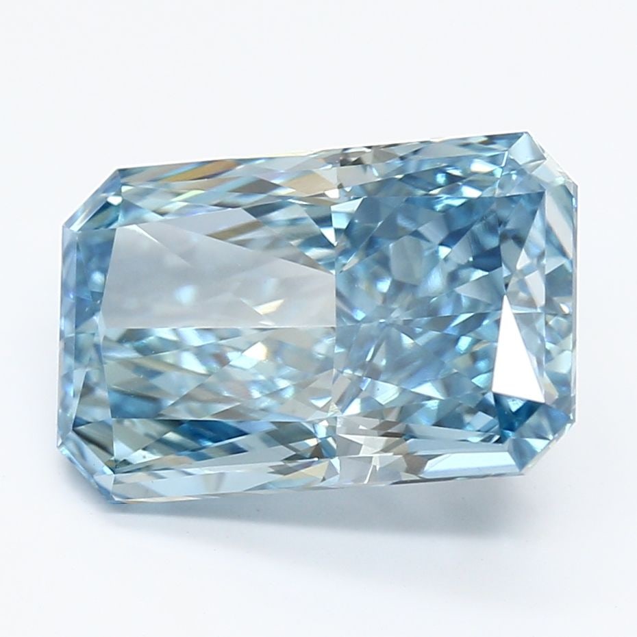 Loose Diamond - RADIANT 4.55ct Fancy Vivid Blue VS2: Loose Diamond - RADIANT 4.55ct Fancy Vivid Blue VS2 Source: This is a real non-mined Diamond that has been grown in a lab Shape: RADIANT Carats: 4.55 Color: Fancy Vivid Blue Certification: IGI Video:
