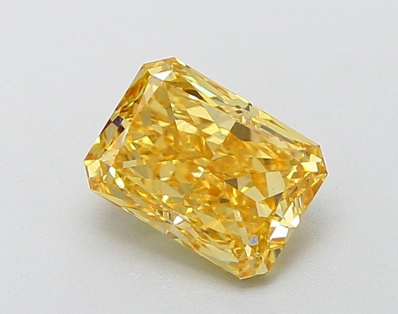 Loose Diamond - RADIANT 1.5ct Fancy Vivid Brownish Yellow VS2: Loose Diamond - RADIANT 1.5ct Fancy Vivid Brownish Yellow VS2 Source: This is a real non-mined Diamond that has been grown in a lab Shape: RADIANT Carats: 1.5 Color: Fancy Vivid Brownish Yellow Certif