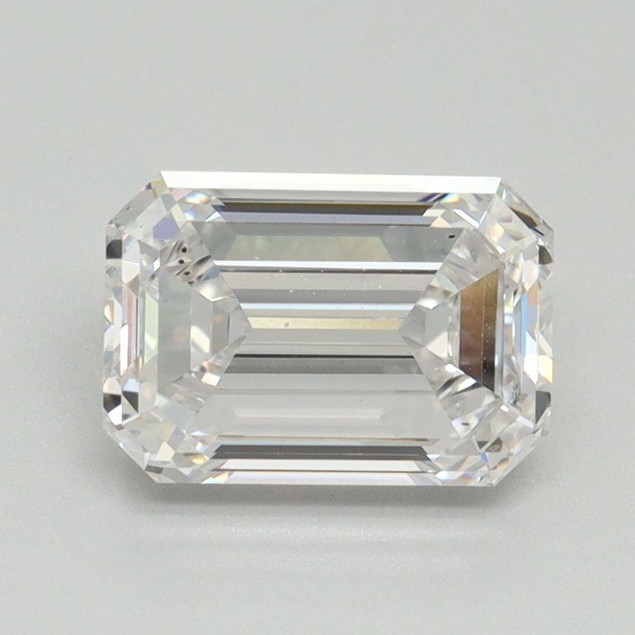 Loose Diamond - EMERALD 2.12ct E VS1: Loose Diamond - EMERALD 2.12ct E VS1 Source: This is a real non-mined Diamond that has been grown in a lab Shape: EMERALD Carats: 2.12 Color: E Clarity: VS1 Certification: NONE Video: