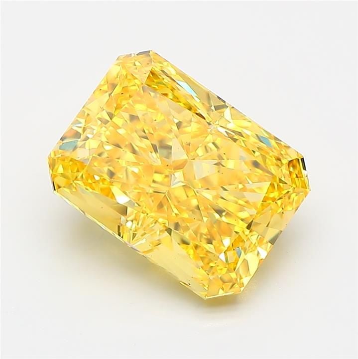 Loose Diamond - RADIANT 4.14ct Fancy Vivid Yellow VS2: Loose Diamond - RADIANT 4.14ct Fancy Vivid Yellow VS2 Source: This is a real non-mined Diamond that has been grown in a lab Shape: RADIANT Carats: 4.14 Color: Fancy Vivid Yellow Certification: IGI Vid