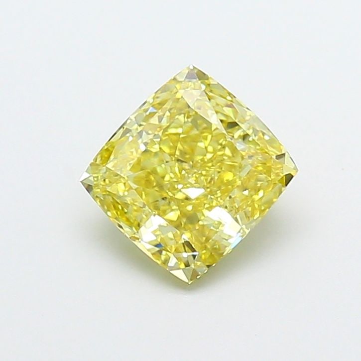 Loose Diamond - CUSHION MODIFIED 1.59ct Fancy Intense Yellow VS2: Loose Diamond - CUSHION MODIFIED 1.59ct Fancy Intense Yellow VS2 Source: This is a real non-mined Diamond that has been grown in a lab Shape: CUSHION MODIFIED Carats: 1.59 Color: Fancy Intense Yellow 