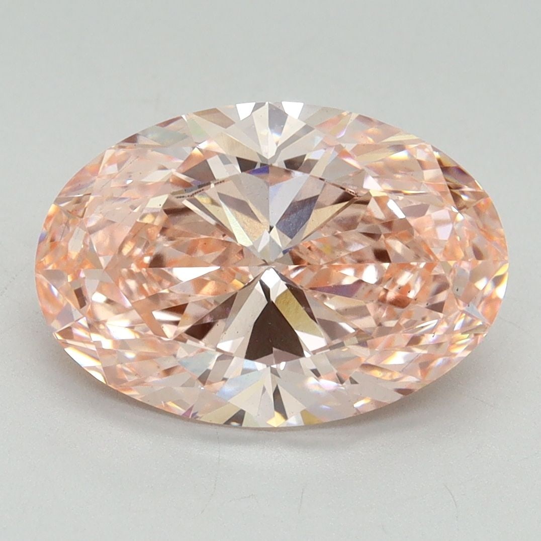 Loose Diamond - OVAL 4.03ct Fancy Vivid Pink VS2: Loose Diamond - OVAL 4.03ct Fancy Vivid Pink VS2 Source: This is a real non-mined Diamond that has been grown in a lab Shape: OVAL Carats: 4.03 Color: Fancy Vivid Pink Certification: IGI Video: