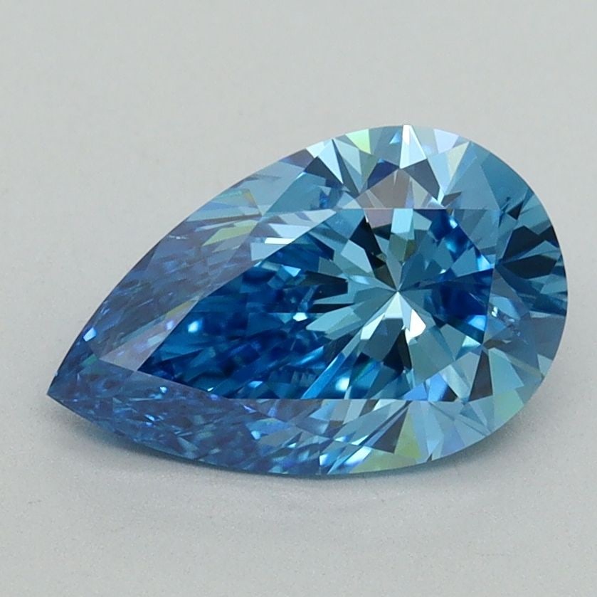 Loose Diamond - PEAR 1.51ct Fancy Vivid Blue SI1: Loose Diamond - PEAR 1.51ct Fancy Vivid Blue SI1 Source: This is a real non-mined Diamond that has been grown in a lab Shape: PEAR Carats: 1.51 Color: Fancy Vivid Blue Certification: IGI Video: