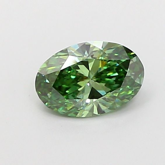 Loose Diamond - OVAL 0.61ct Fancy Vivid Green VS1: Loose Diamond - OVAL 0.61ct Fancy Vivid Green VS1 Source: This is a real non-mined Diamond that has been grown in a lab Shape: OVAL Carats: 0.61 Color: Fancy Vivid Green Certification: IGI Video: