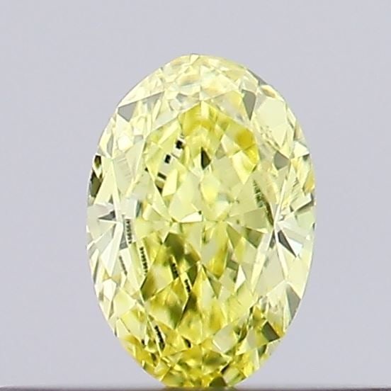 Loose Diamond - OVAL 0.21ct Fancy Vivid Yellow VVS2: Loose Diamond - OVAL 0.21ct Fancy Vivid Yellow VVS2 Source: This is a real non-mined Diamond that has been grown in a lab Shape: OVAL Carats: 0.21 Color: Fancy Vivid Yellow Certification: IGI Video: