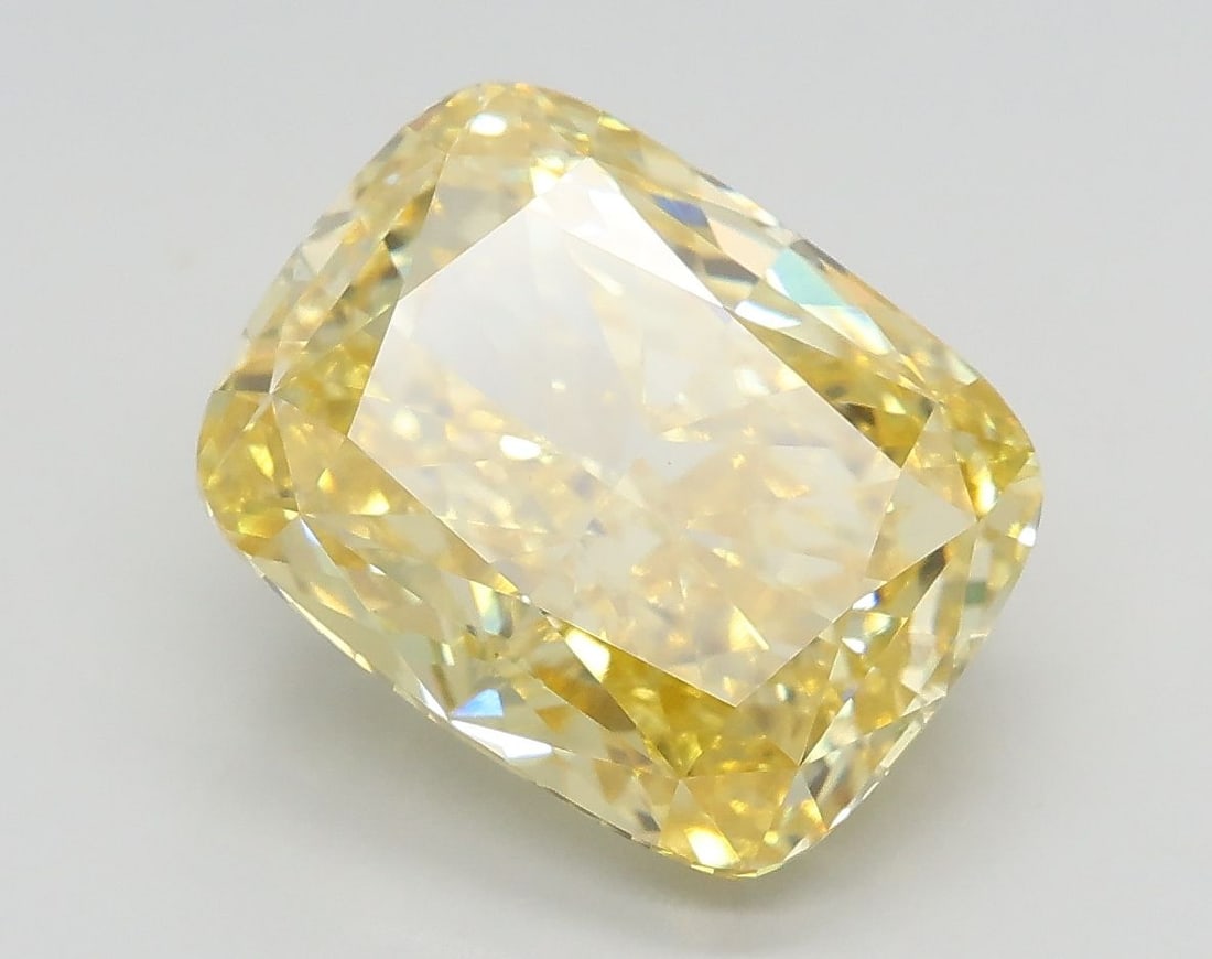 Loose Diamond - CUSHION MODIFIED 4.19ct Fancy Intense Yellow VS1 (1 of 1)