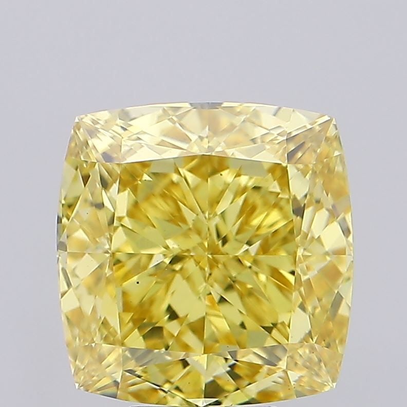 Loose Diamond - CUSHION MODIFIED 8.05ct Fancy Vivid Yellow VS1 (1 of 1)