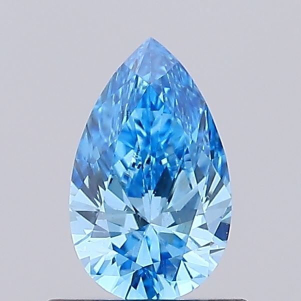 Loose Diamond - PEAR 0.38ct Fancy Vivid Blue VVS2: Loose Diamond - PEAR 0.38ct Fancy Vivid Blue VVS2 Source: This is a real non-mined Diamond that has been grown in a lab Shape: PEAR Carats: 0.38 Color: Fancy Vivid Blue Certification: NONE Video: