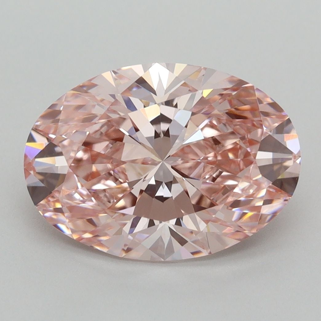 Loose Diamond - OVAL 3.51ct Fancy Vivid Pink VVS2: Loose Diamond - OVAL 3.51ct Fancy Vivid Pink VVS2 Source: This is a real non-mined Diamond that has been grown in a lab Shape: OVAL Carats: 3.51 Color: Fancy Vivid Pink Certification: IGI Video: