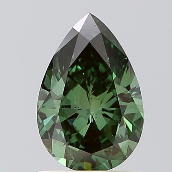 Loose Diamond - PEAR 0.92ct Fancy Vivid Green VS1: Loose Diamond - PEAR 0.92ct Fancy Vivid Green VS1 Source: This is a real non-mined Diamond that has been grown in a lab Shape: PEAR Carats: 0.92 Color: Fancy Vivid Green Certification: NONE Video: