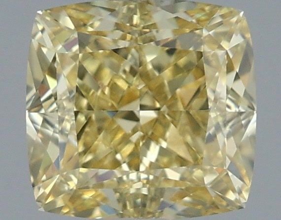 Loose Diamond - CUSHION MODIFIED 1.32ct Fancy Intense Yellow VVS2: Loose Diamond - CUSHION MODIFIED 1.32ct Fancy Intense Yellow VVS2 Source: This is a real non-mined Diamond that has been grown in a lab Shape: CUSHION MODIFIED Carats: 1.32 Color: Fancy Intense Yellow