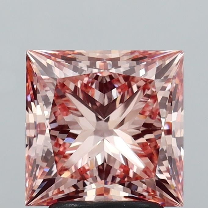 Loose Diamond - PRINCESS 3.03ct Fancy Intense Pink VS1: Loose Diamond - PRINCESS 3.03ct Fancy Intense Pink VS1 Source: This is a real non-mined Diamond that has been grown in a lab Shape: PRINCESS Carats: 3.03 Color: Fancy Intense Pink Certification: IGI V