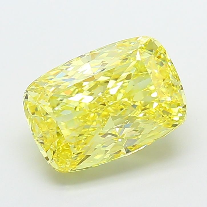 Loose Diamond - CUSHION MODIFIED 5.03ct Fancy Intense Yellow VS2: Loose Diamond - CUSHION MODIFIED 5.03ct Fancy Intense Yellow VS2 Source: This is a real non-mined Diamond that has been grown in a lab Shape: CUSHION MODIFIED Carats: 5.03 Color: Fancy Intense Yellow 
