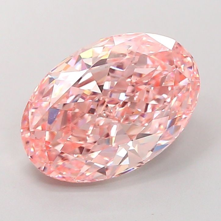 Loose Diamond - OVAL 4.45ct Fancy Vivid Pink VS1: Loose Diamond - OVAL 4.45ct Fancy Vivid Pink VS1 Source: This is a real non-mined Diamond that has been grown in a lab Shape: OVAL Carats: 4.45 Color: Fancy Vivid Pink Certification: IGI Video: