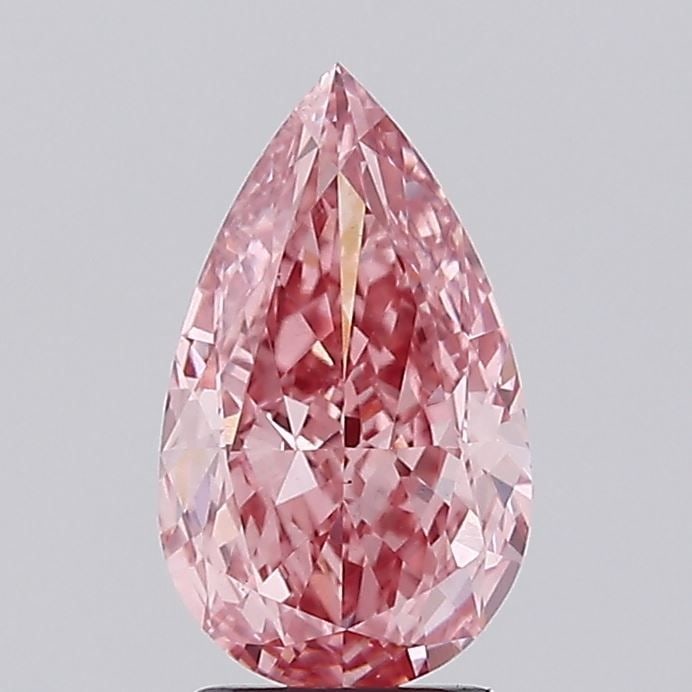 Loose Diamond - PEAR 2.52ct Fancy Vivid Pink VS2: Loose Diamond - PEAR 2.52ct Fancy Vivid Pink VS2 Source: This is a real non-mined Diamond that has been grown in a lab Shape: PEAR Carats: 2.52 Color: Fancy Vivid Pink Certification: IGI Video:
