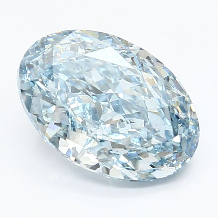 Loose Diamond - OVAL 3.1ct Fancy Vivid Blue SI1: Loose Diamond - OVAL 3.1ct Fancy Vivid Blue SI1 Source: This is a real non-mined Diamond that has been grown in a lab Shape: OVAL Carats: 3.1 Color: Fancy Vivid Blue Certification: IGI Video: