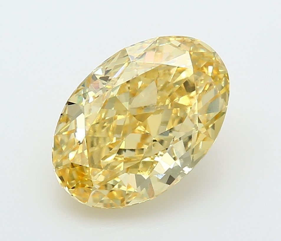 Loose Diamond - OVAL 5.12ct Fancy Yellow VVS2: Loose Diamond - OVAL 5.12ct Fancy Yellow VVS2 Source: This is a real non-mined Diamond that has been grown in a lab Shape: OVAL Carats: 5.12 Color: Fancy Yellow Certification: IGI Video: