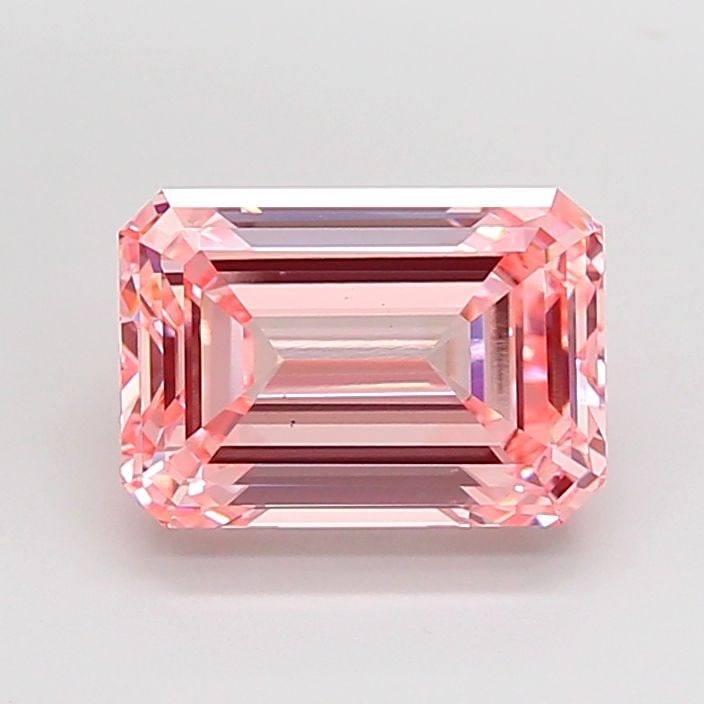 Loose Diamond - EMERALD 4.0ct Fancy Intense Pink VS2: Loose Diamond - EMERALD 4.0ct Fancy Intense Pink VS2 Source: This is a real non-mined Diamond that has been grown in a lab Shape: EMERALD Carats: 4.0 Color: Fancy Intense Pink Certification: IGI Video