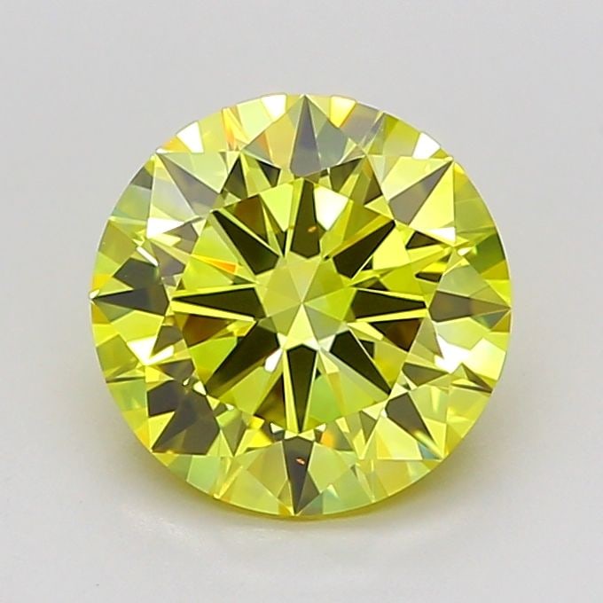 Loose Diamond - ROUND 1.49ct Fancy Vivid Yellow VVS2: Loose Diamond - ROUND 1.49ct Fancy Vivid Yellow VVS2 Source: This is a real non-mined Diamond that has been grown in a lab Shape: ROUND Carats: 1.49 Color: Fancy Vivid Yellow Certification: IGI Video: