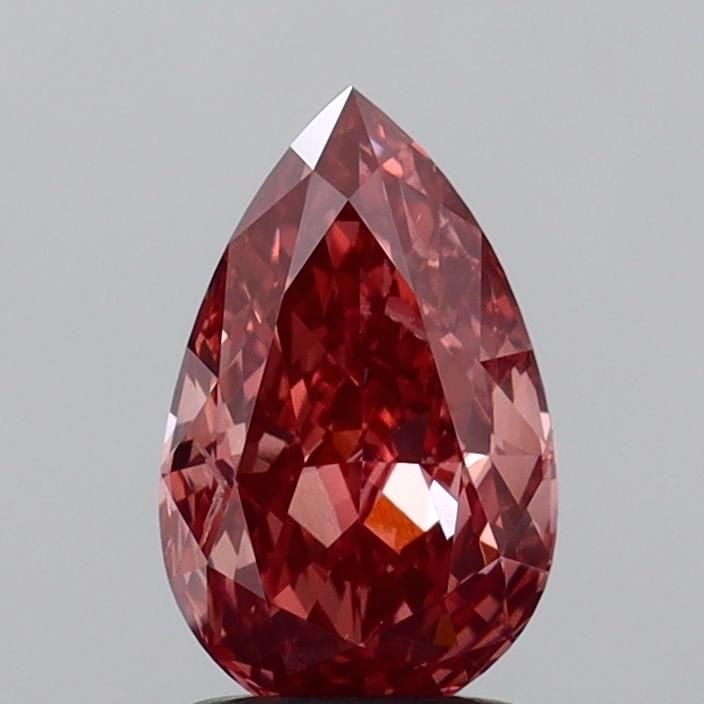 Loose Diamond - PEAR 1.66ct Fancy Vivid Brownish Pink SI1: Loose Diamond - PEAR 1.66ct Fancy Vivid Brownish Pink SI1 Source: This is a real non-mined Diamond that has been grown in a lab Shape: PEAR Carats: 1.66 Color: Fancy Vivid Brownish Pink Certification: