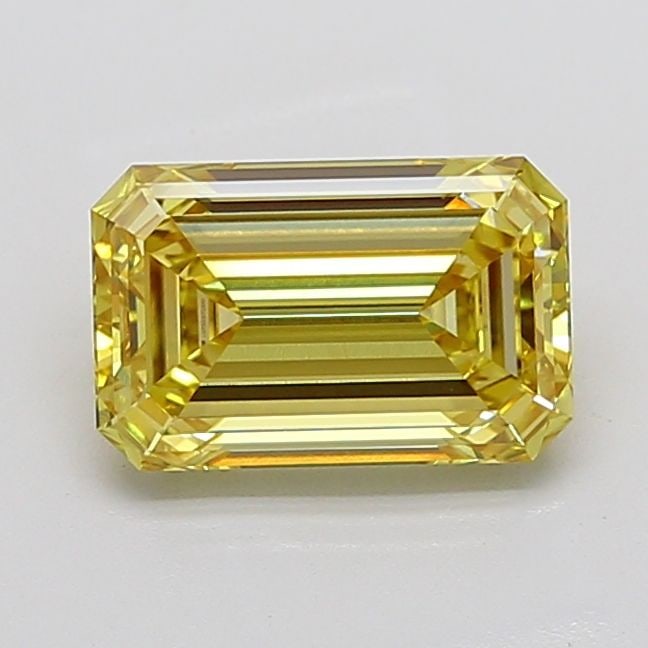 Loose Diamond - EMERALD 3.53ct Fancy Intense Yellow VS1: Loose Diamond - EMERALD 3.53ct Fancy Intense Yellow VS1 Source: This is a real non-mined Diamond that has been grown in a lab Shape: EMERALD Carats: 3.53 Color: Fancy Intense Yellow Certification: IGI