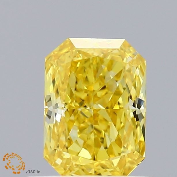 Loose Diamond - RADIANT 0.54ct Fancy Vivid Yellow VVS1: Loose Diamond - RADIANT 0.54ct Fancy Vivid Yellow VVS1 Source: This is a real non-mined Diamond that has been grown in a lab Shape: RADIANT Carats: 0.54 Color: Fancy Vivid Yellow Certification: IGI Vi